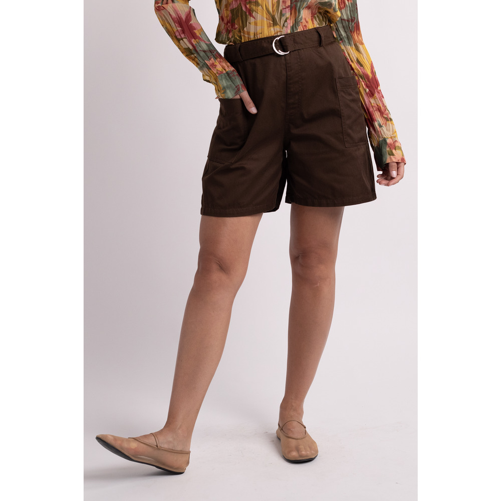 Brown Shorts with Belt